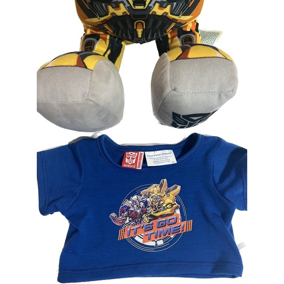 Build A Bear Transformers Bumblebee Yellow 17" Changes to Autobot Movable Arms - Picture 9 of 13